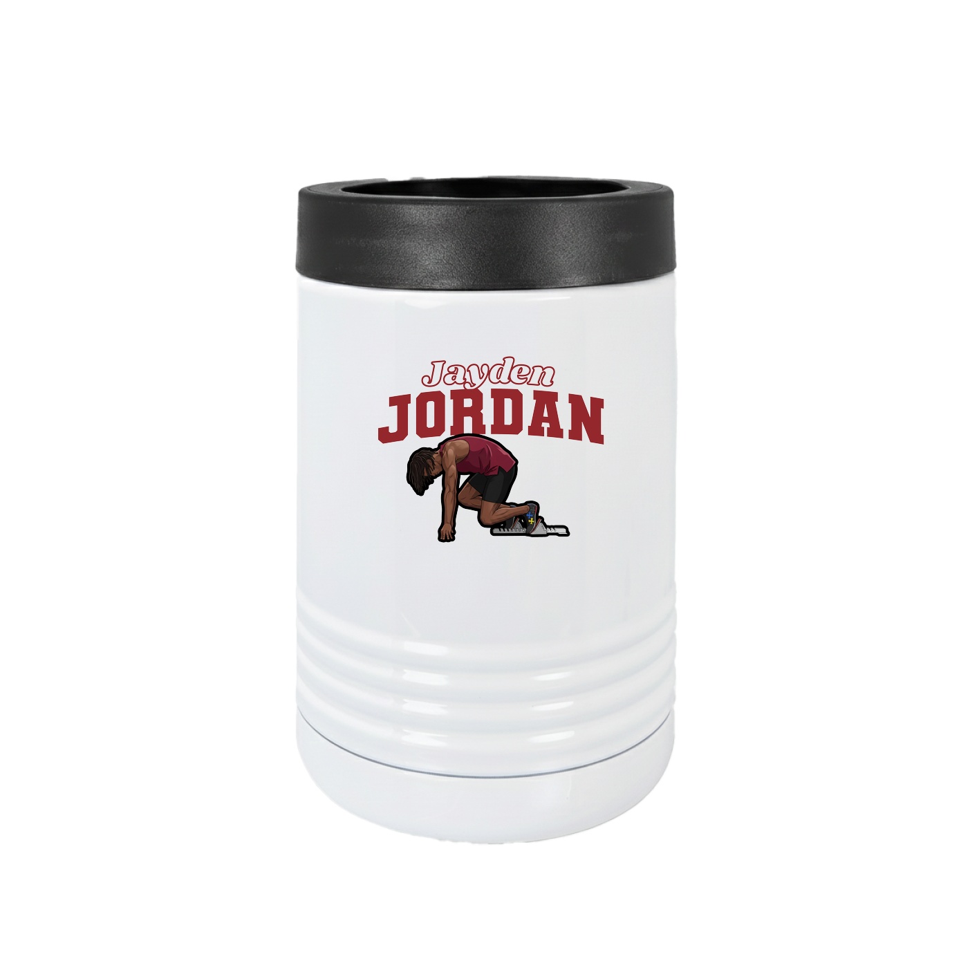 Beverage Holder — Name Arch in White