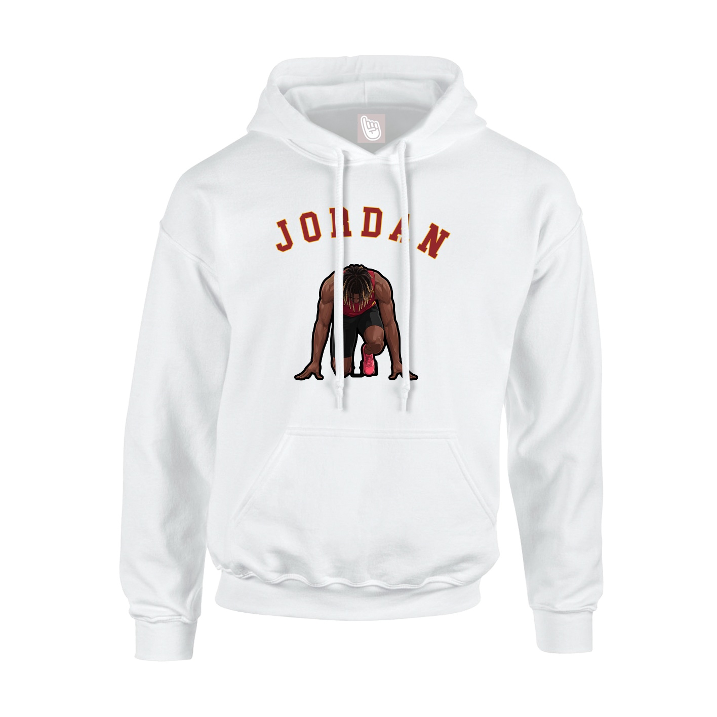 Youth Hoodie — Shirsey Arch in White