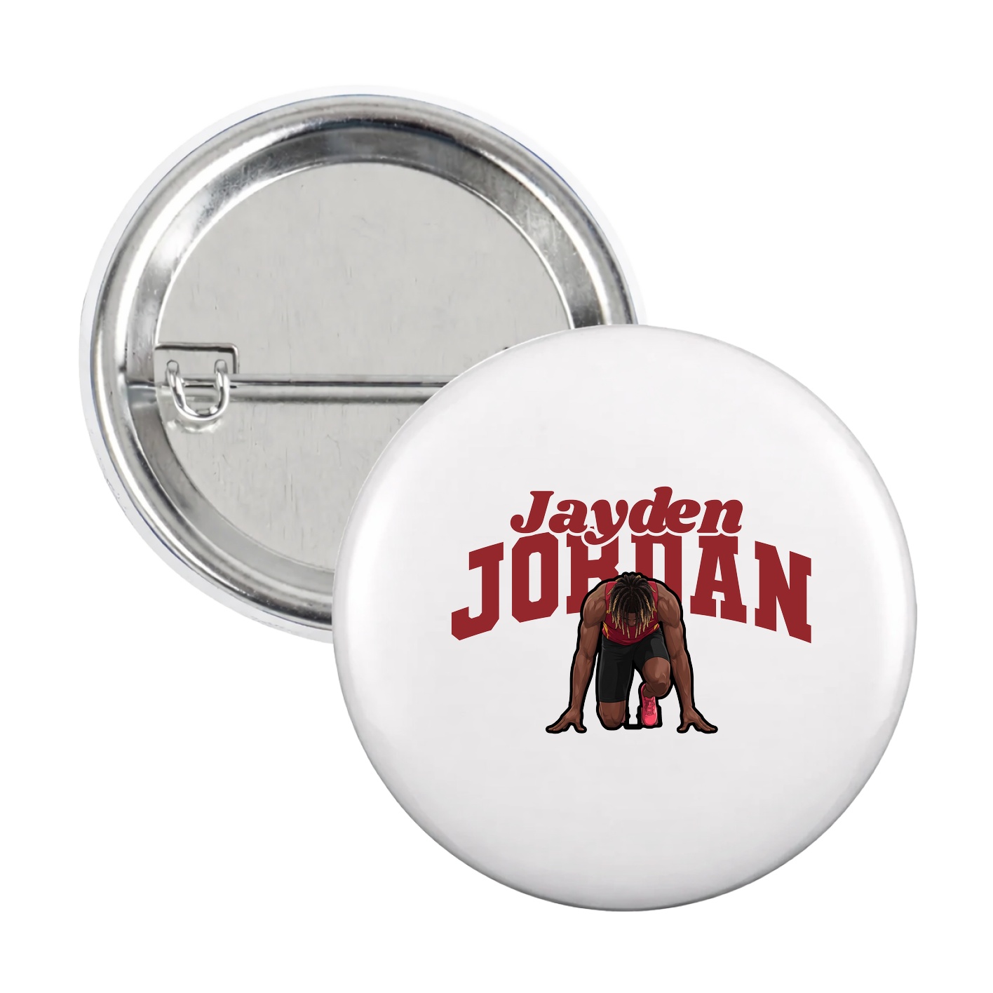 Game Day Button — Signature Arch in White