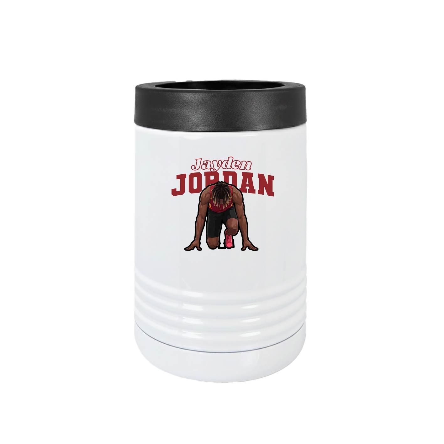 Beverage Holder — Name Arch in White