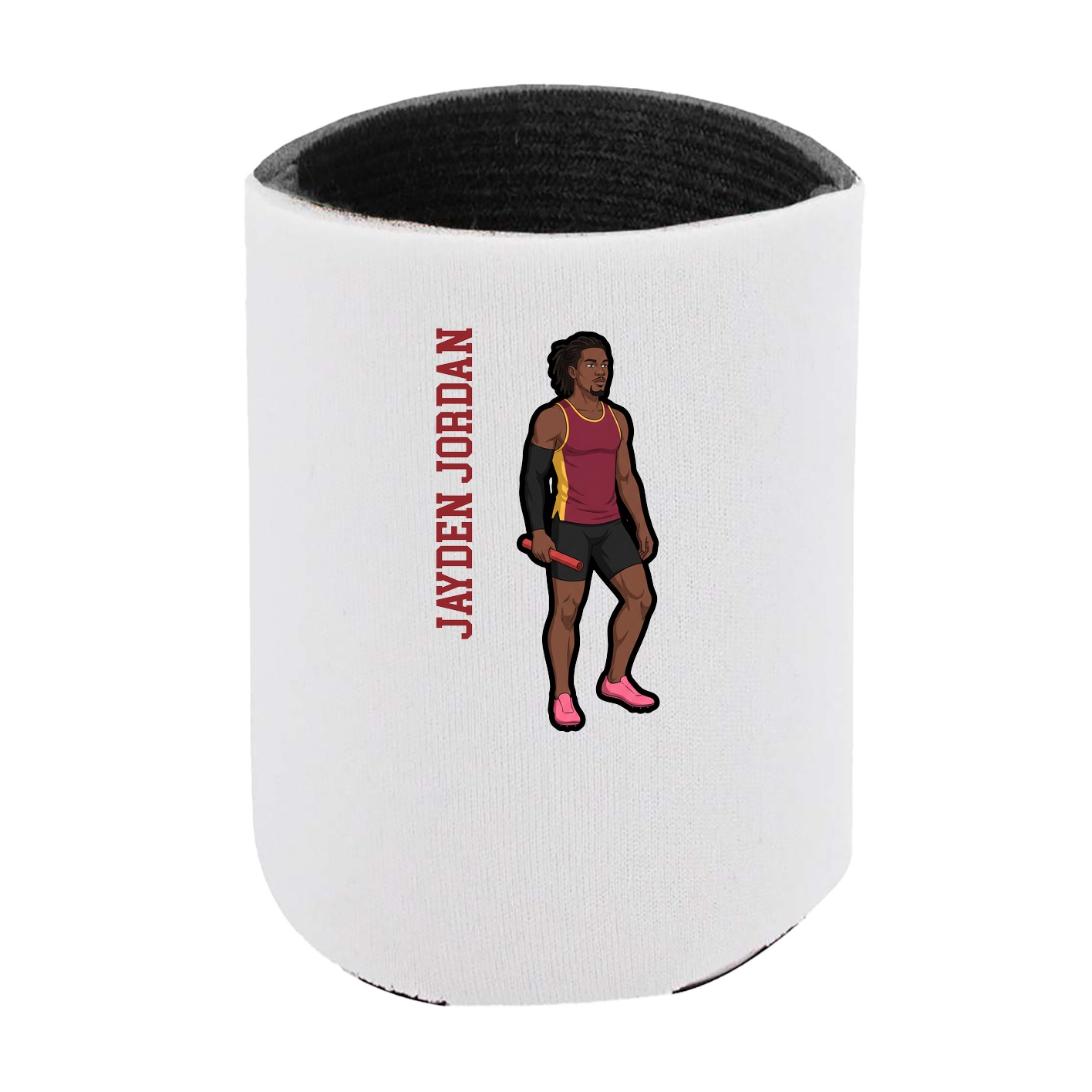 Can Holder — Name Vertical in White