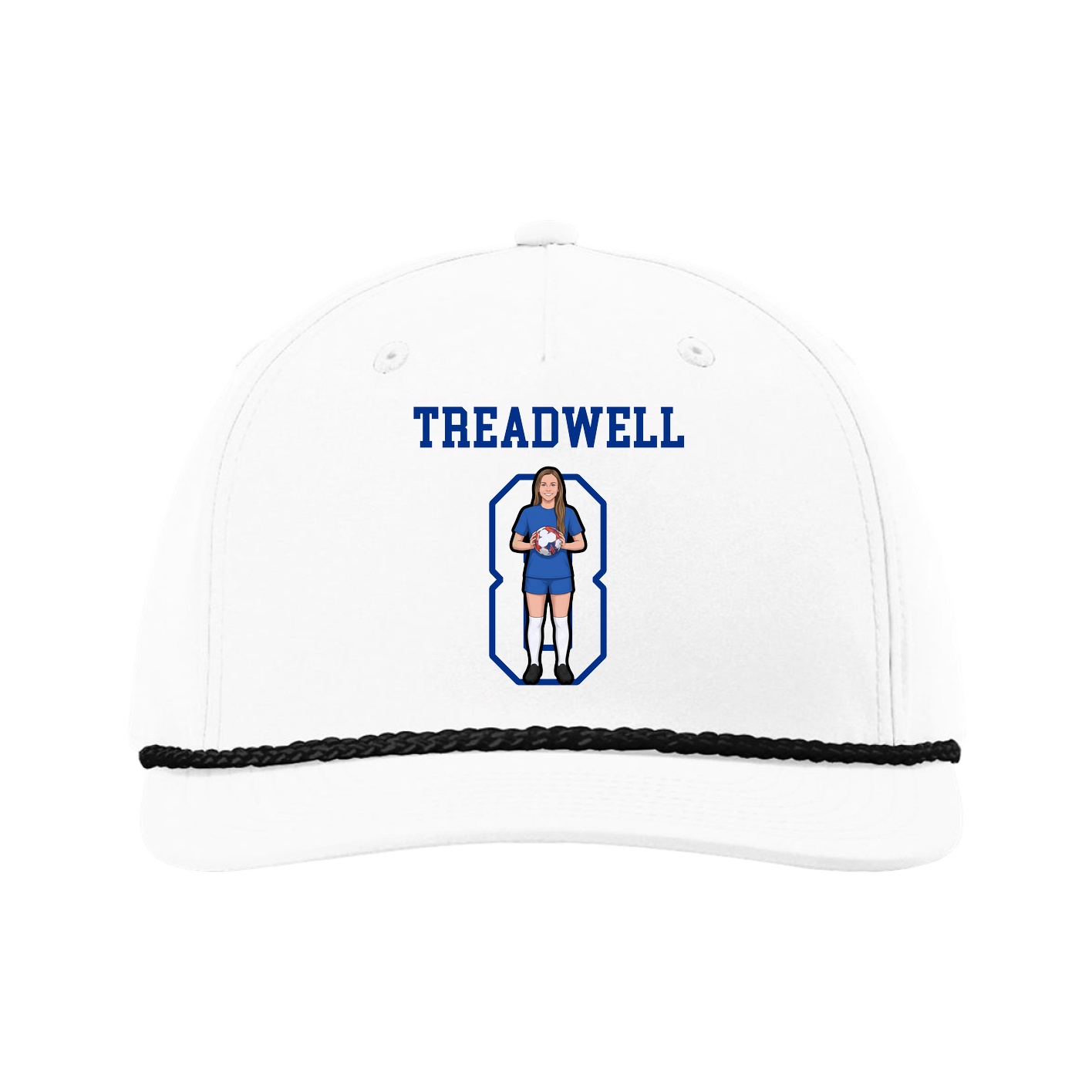 Five-Panel Classic Rope Cap — Shirsey in White