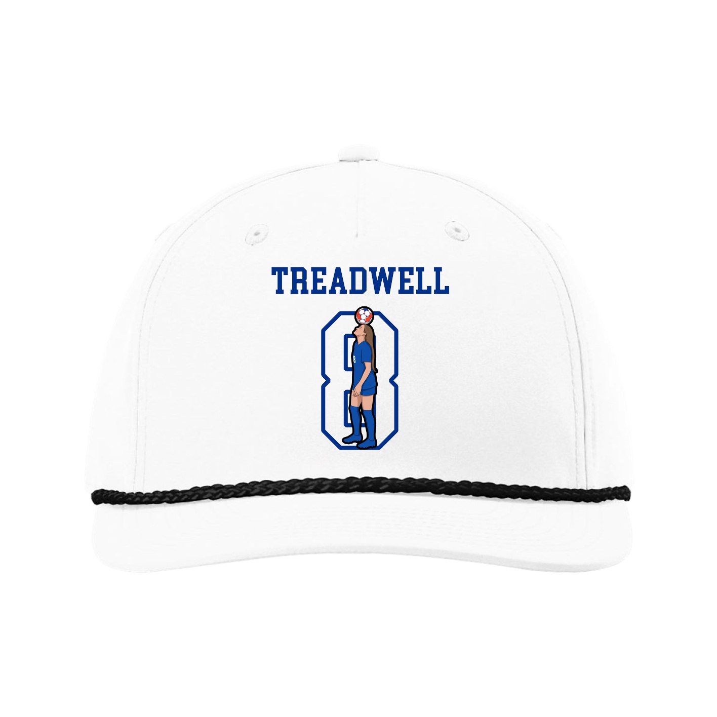 Five-Panel Classic Rope Cap — Shirsey in White