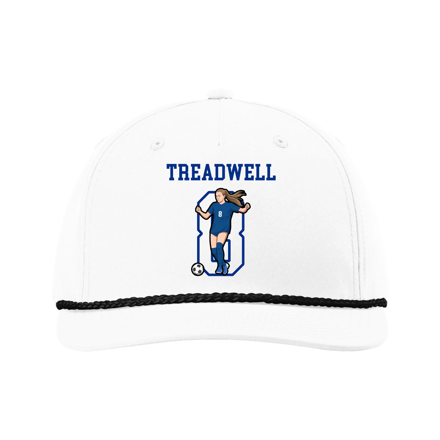 Five-Panel Classic Rope Cap — Shirsey in White