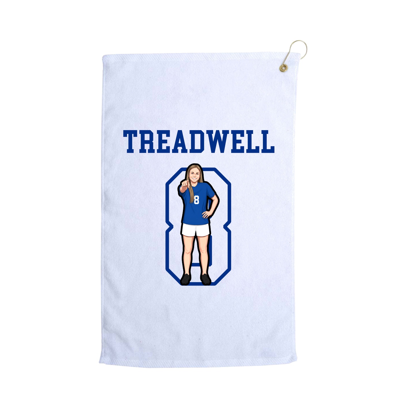 Golf Towel — Shirsey in White