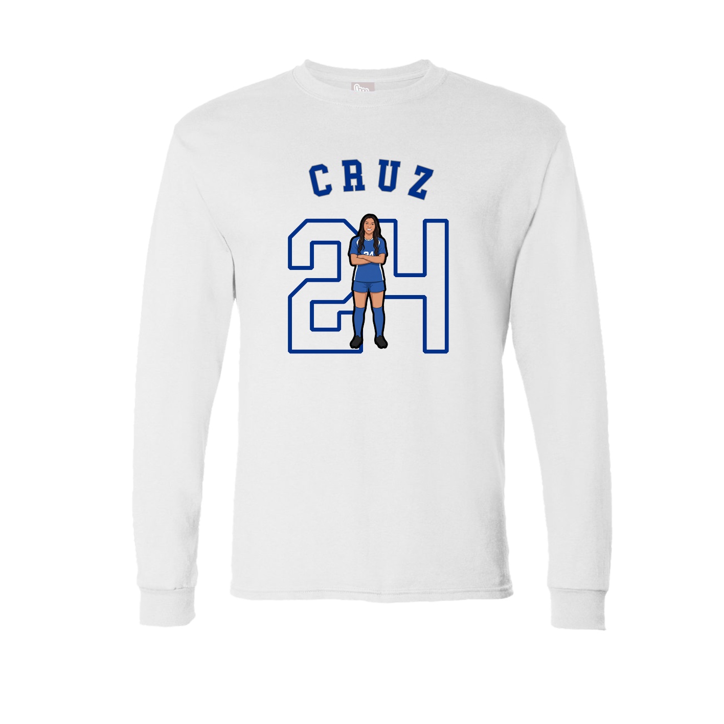 Long Sleeve Tee — Shirsey Arch in White