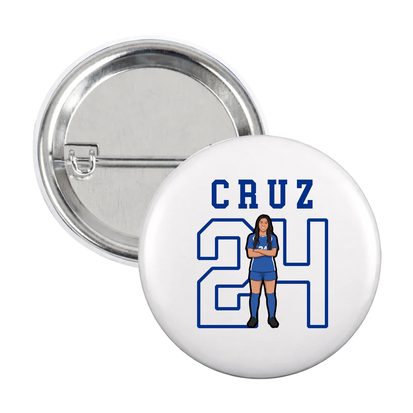 Game Day Button — Shirsey in White
