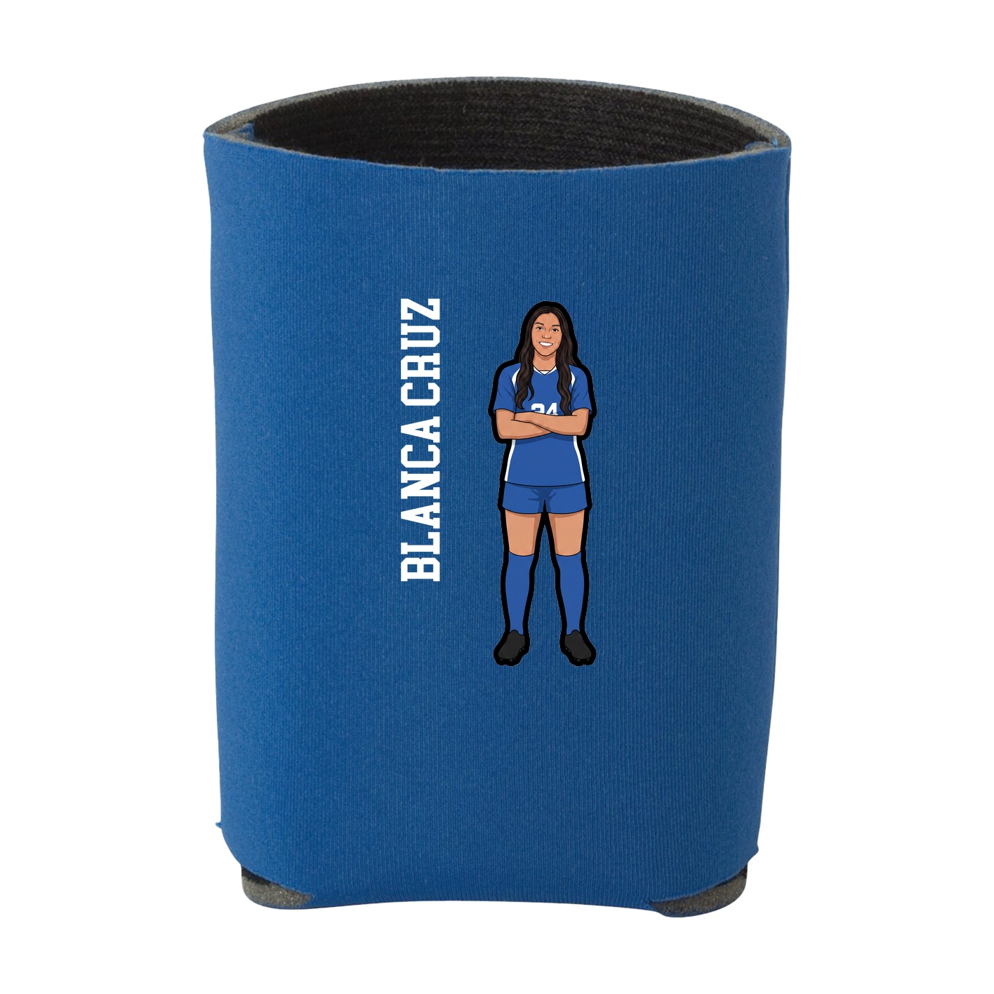 Can Holder — Name Vertical in Royal