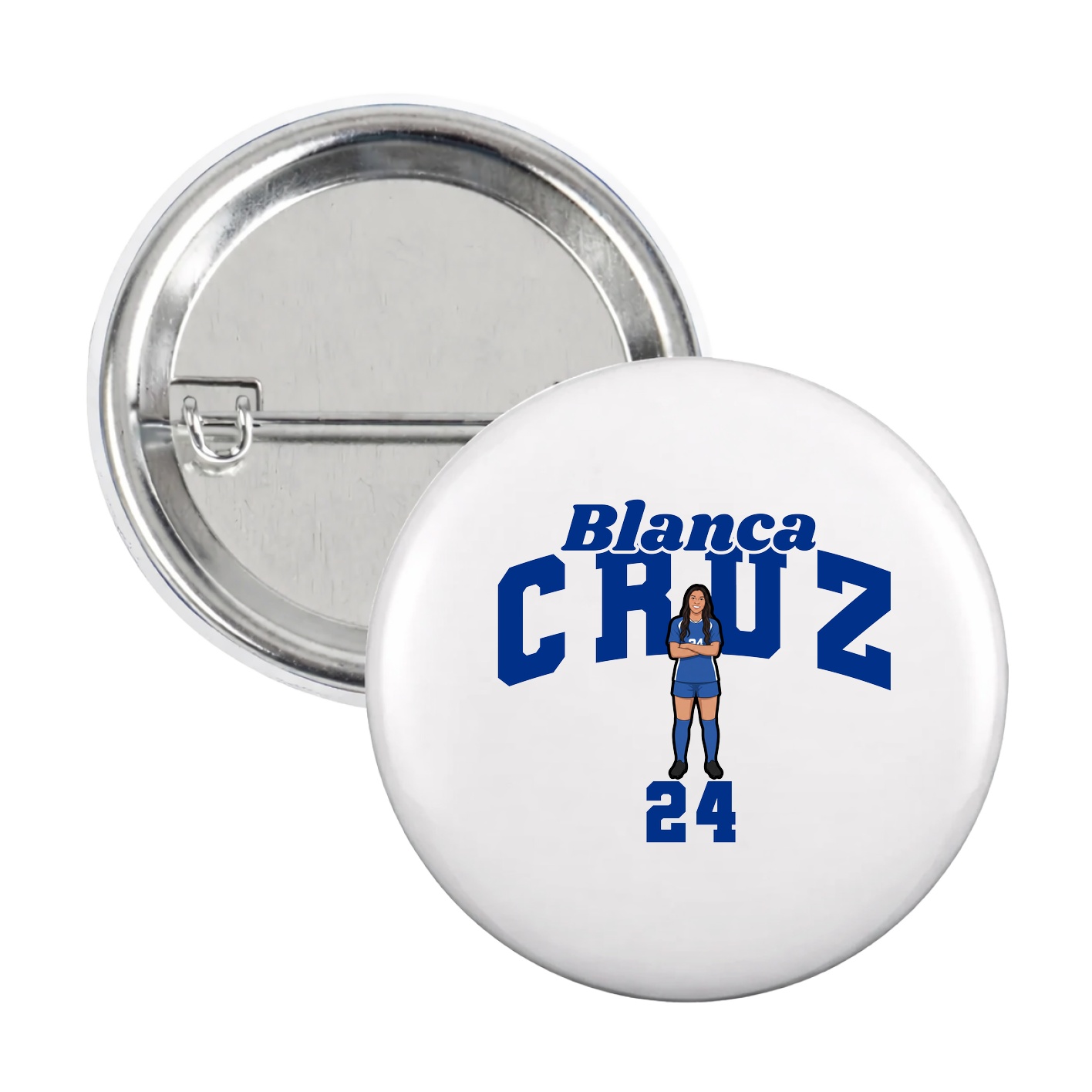 Game Day Button — Signature Arch in White