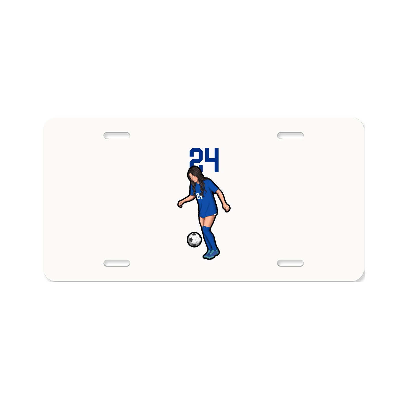 License Plate — Number Top in Classic