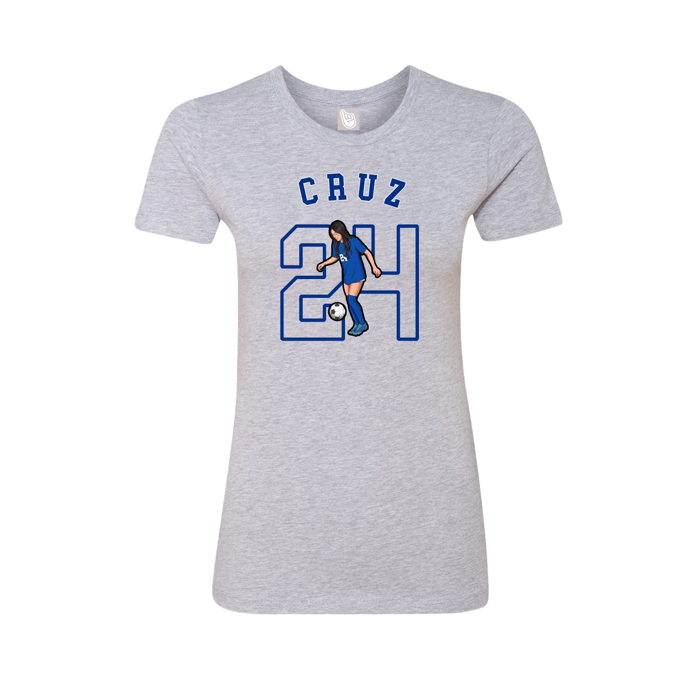 Fitted Women's Tee — Shirsey Arch in Grey