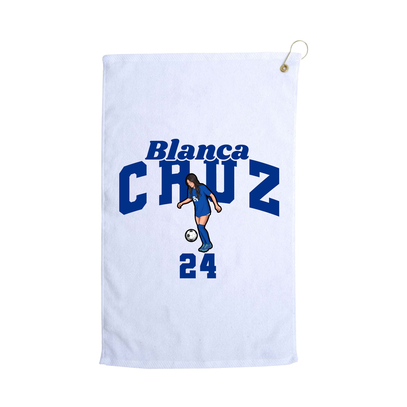 Golf Towel — Signature Arch in White