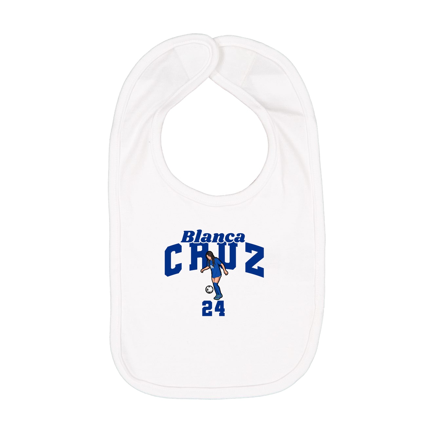 Infant Bib — Signature Arch in White