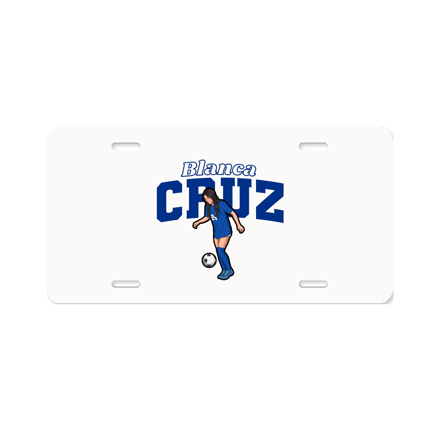 License Plate — Name Arch in Classic
