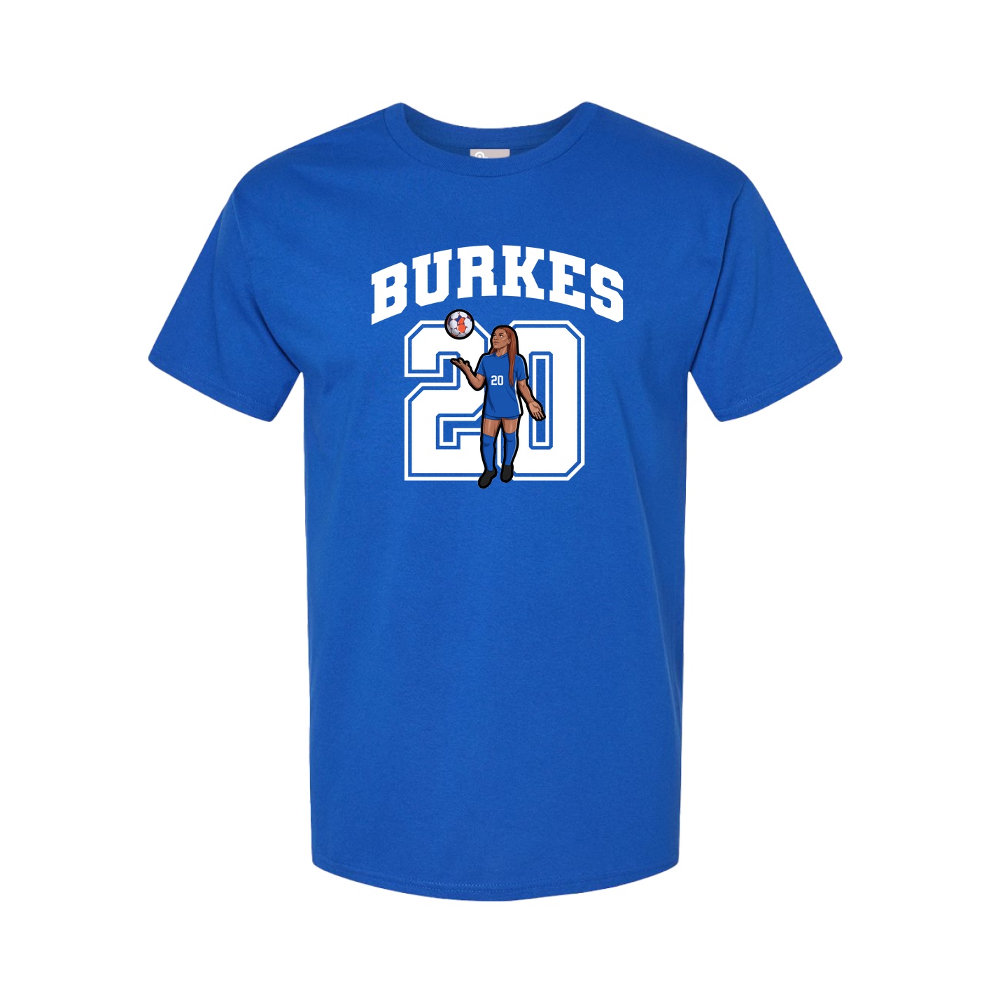 Youth Tee — Number in Royal