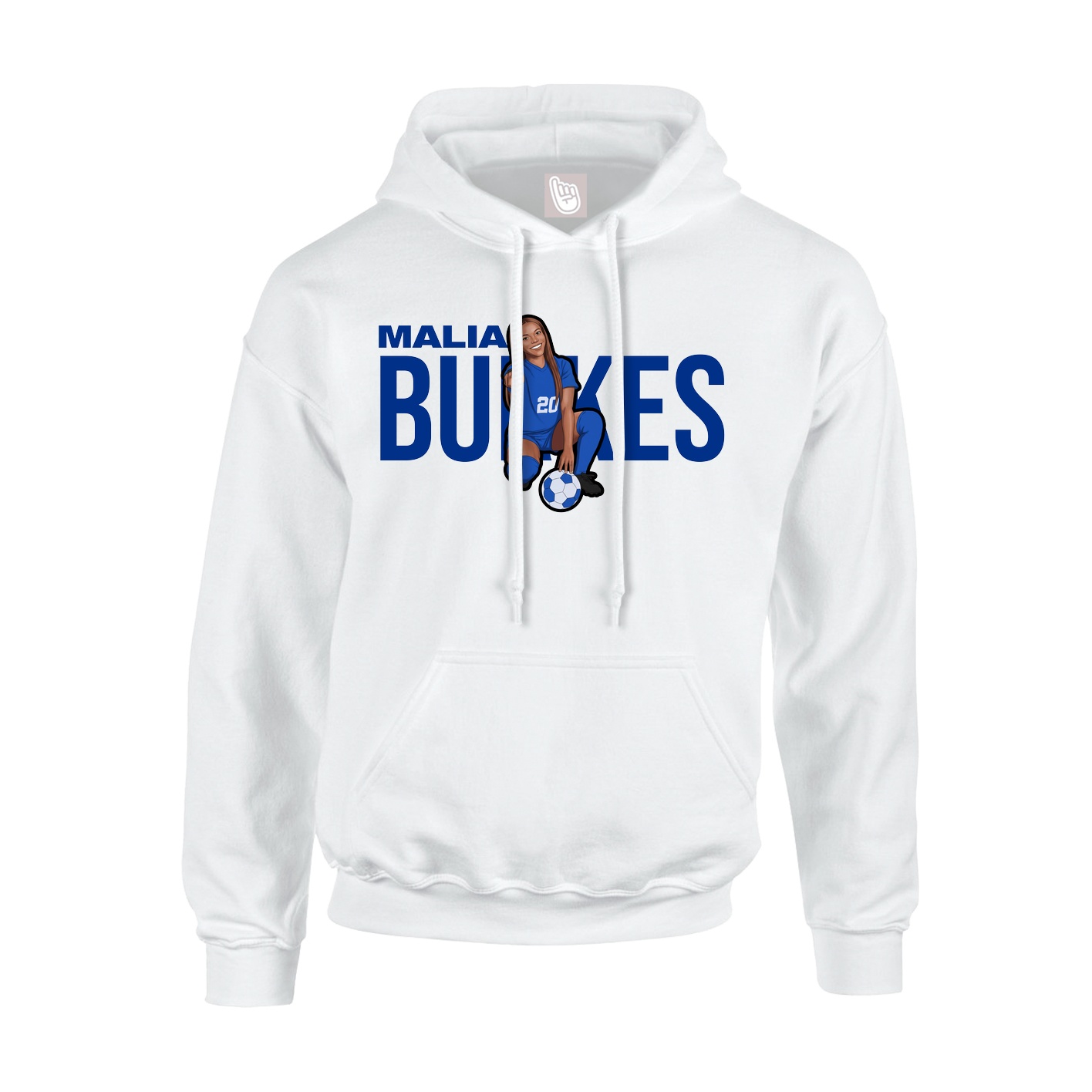 Hoodie — Player Name in White