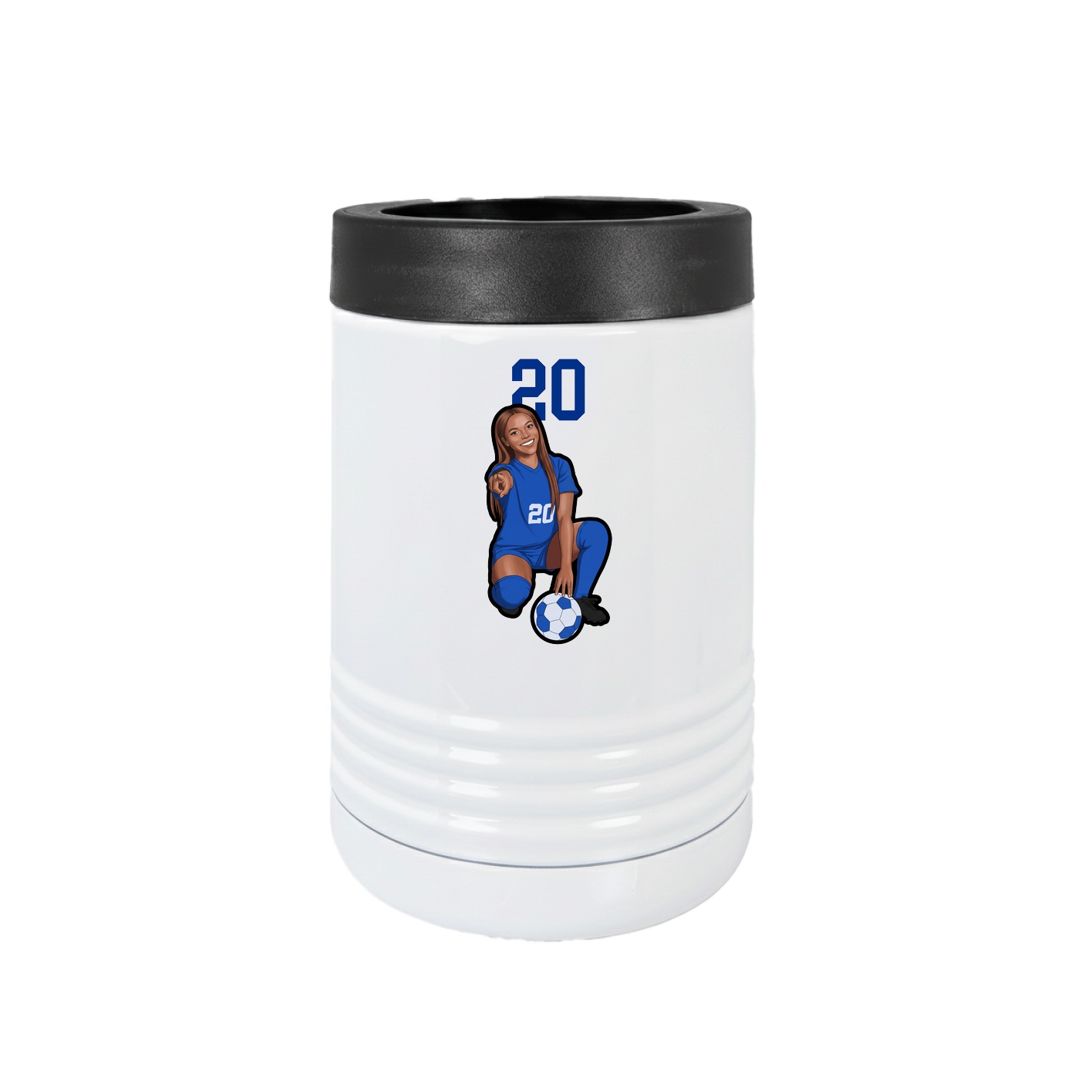 Beverage Holder — Number Top in White