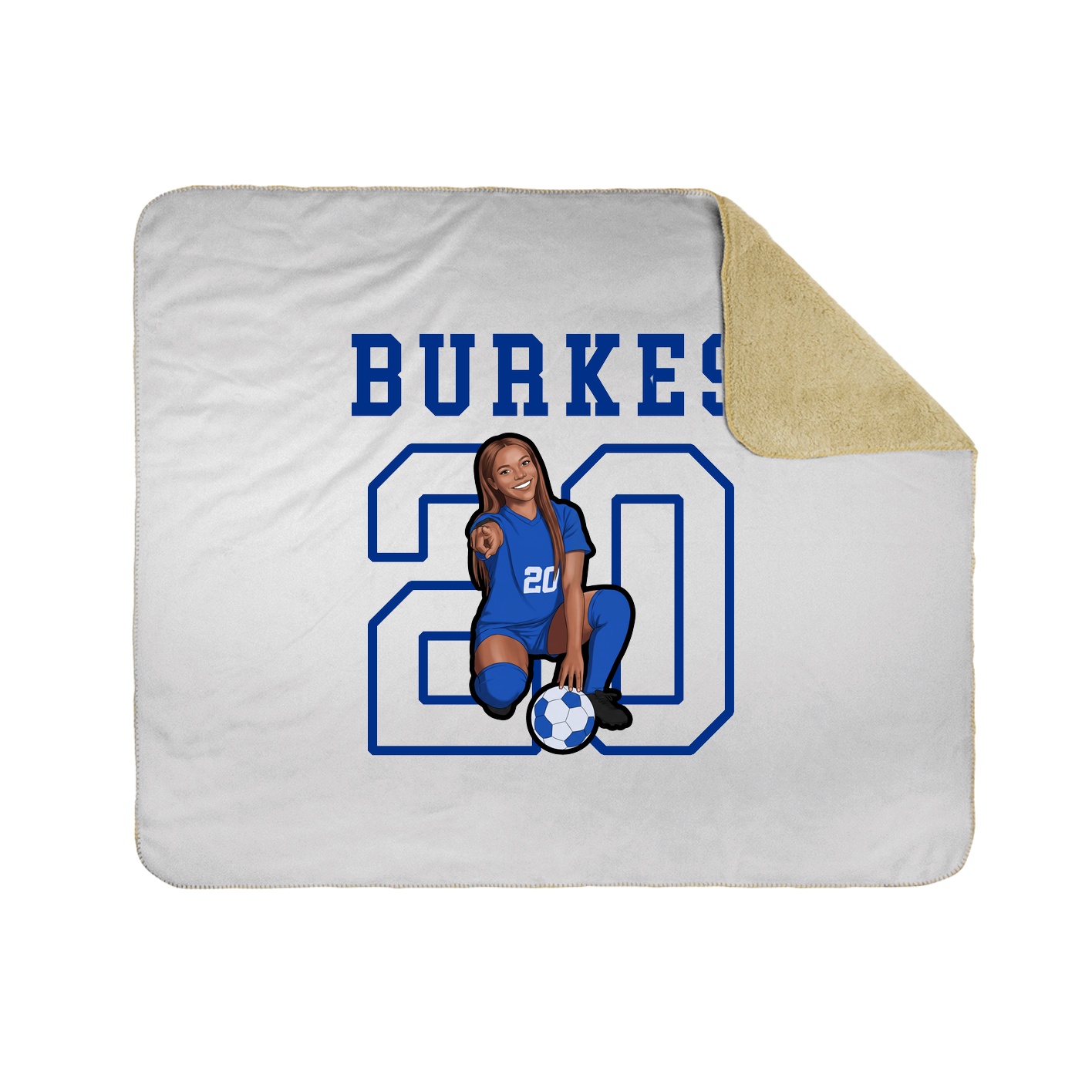 Throw Blanket — Shirsey in White