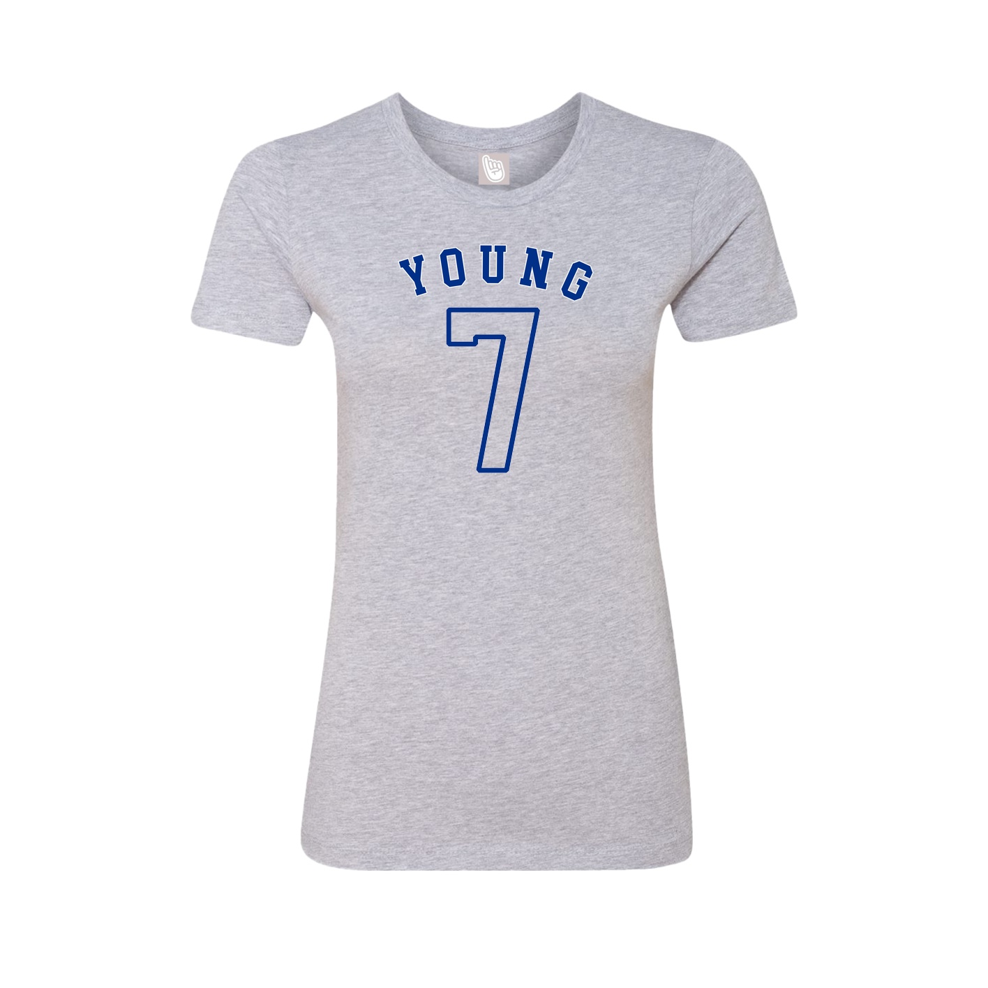 Fitted Women's Tee — Shirsey Arch in Grey