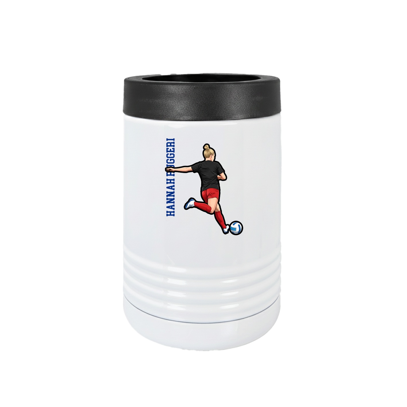 Beverage Holder — Name Vertical in White