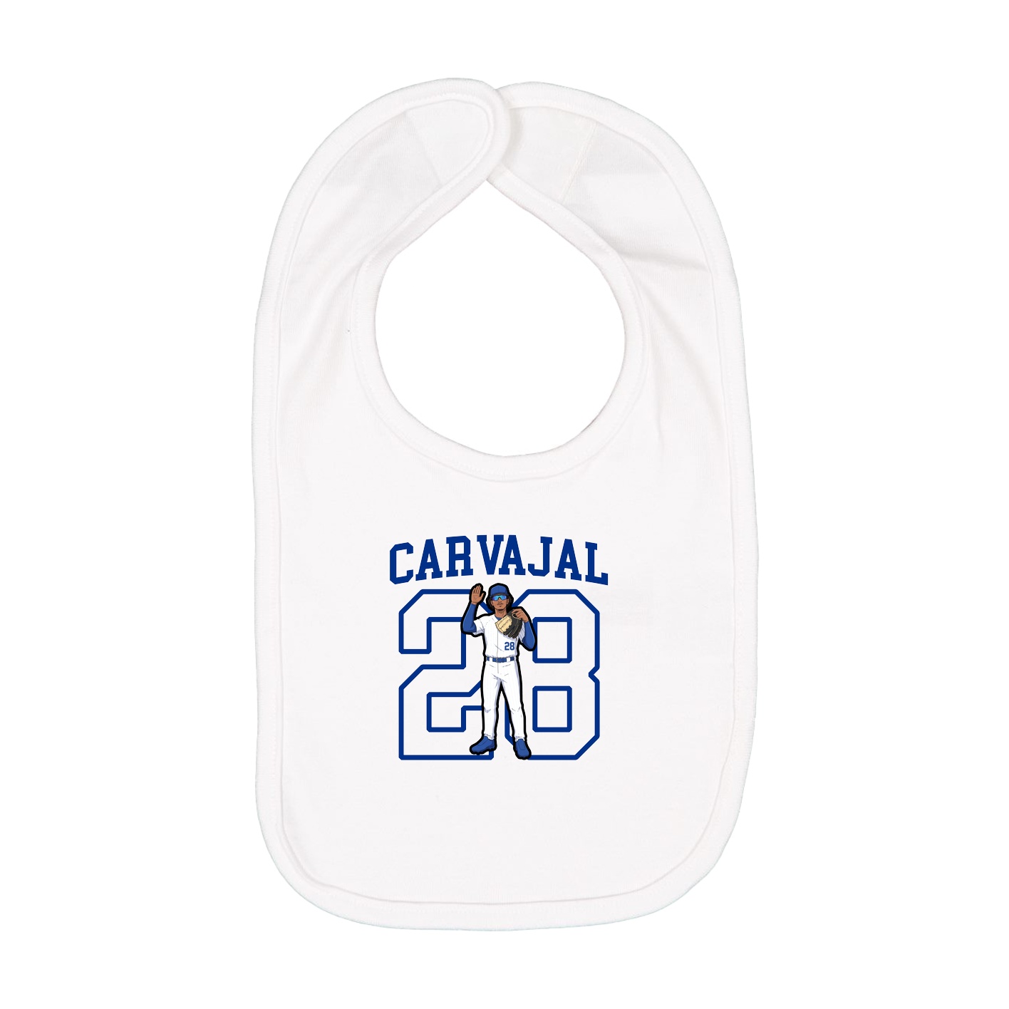 Infant Bib — Shirsey in White