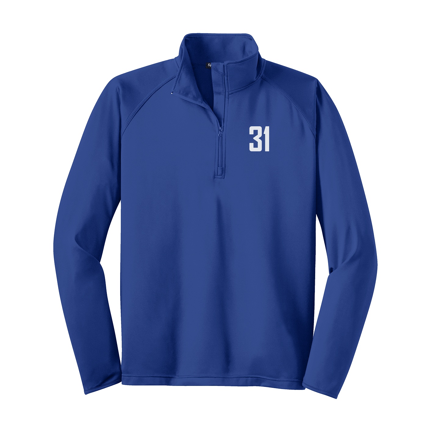 Q-Zip Pullover — Front Shirsy in Royal