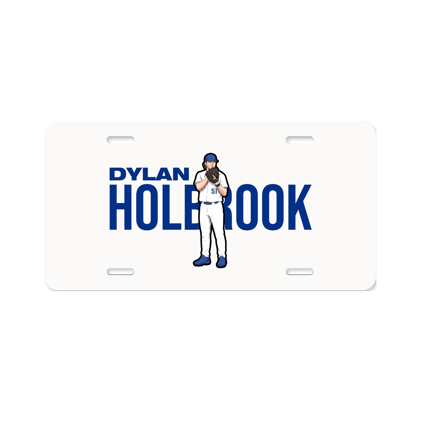 License Plate — Player Name in Classic