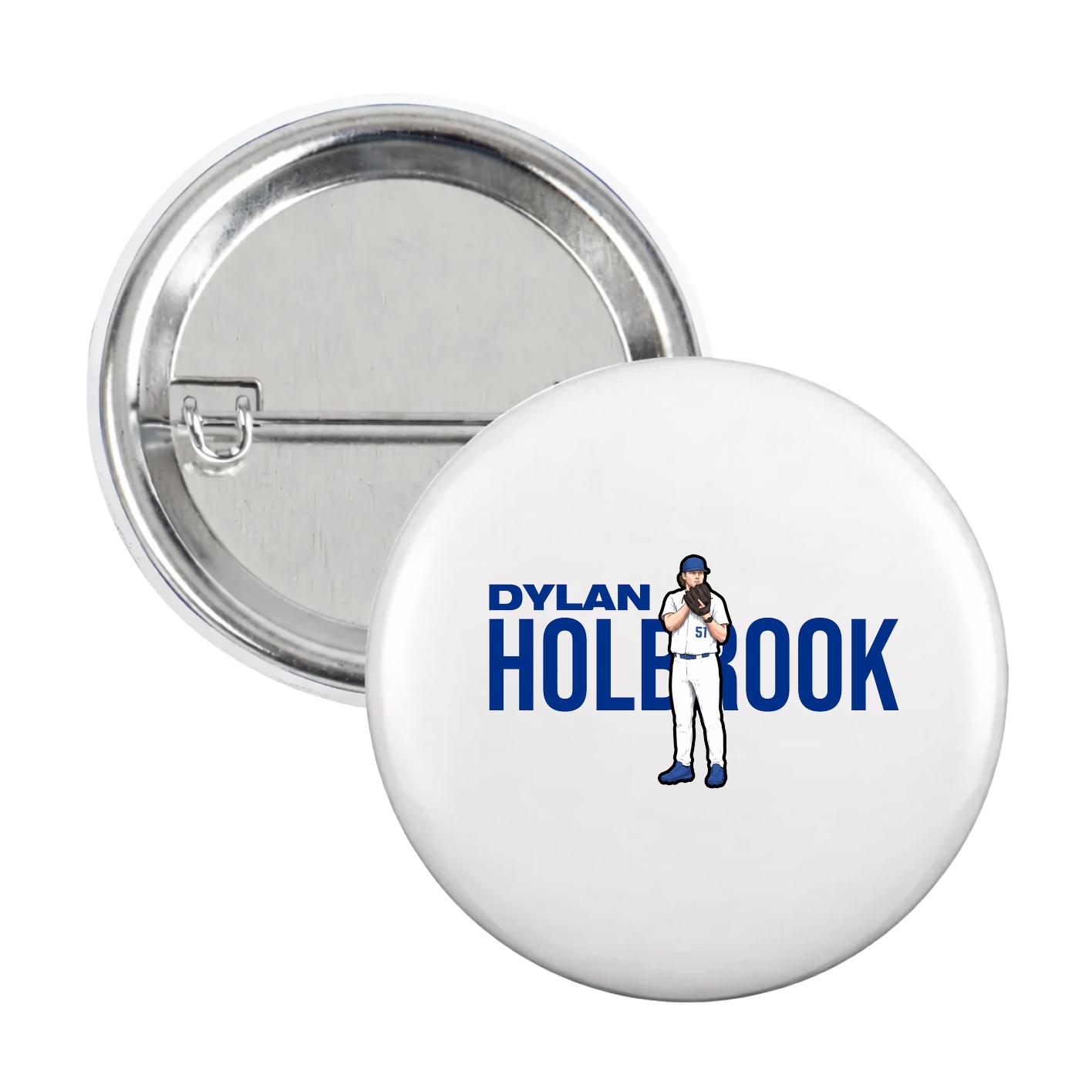 Game Day Button — Player Name in White