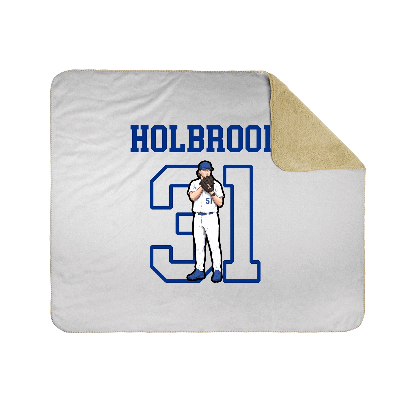 Throw Blanket — Shirsey in White