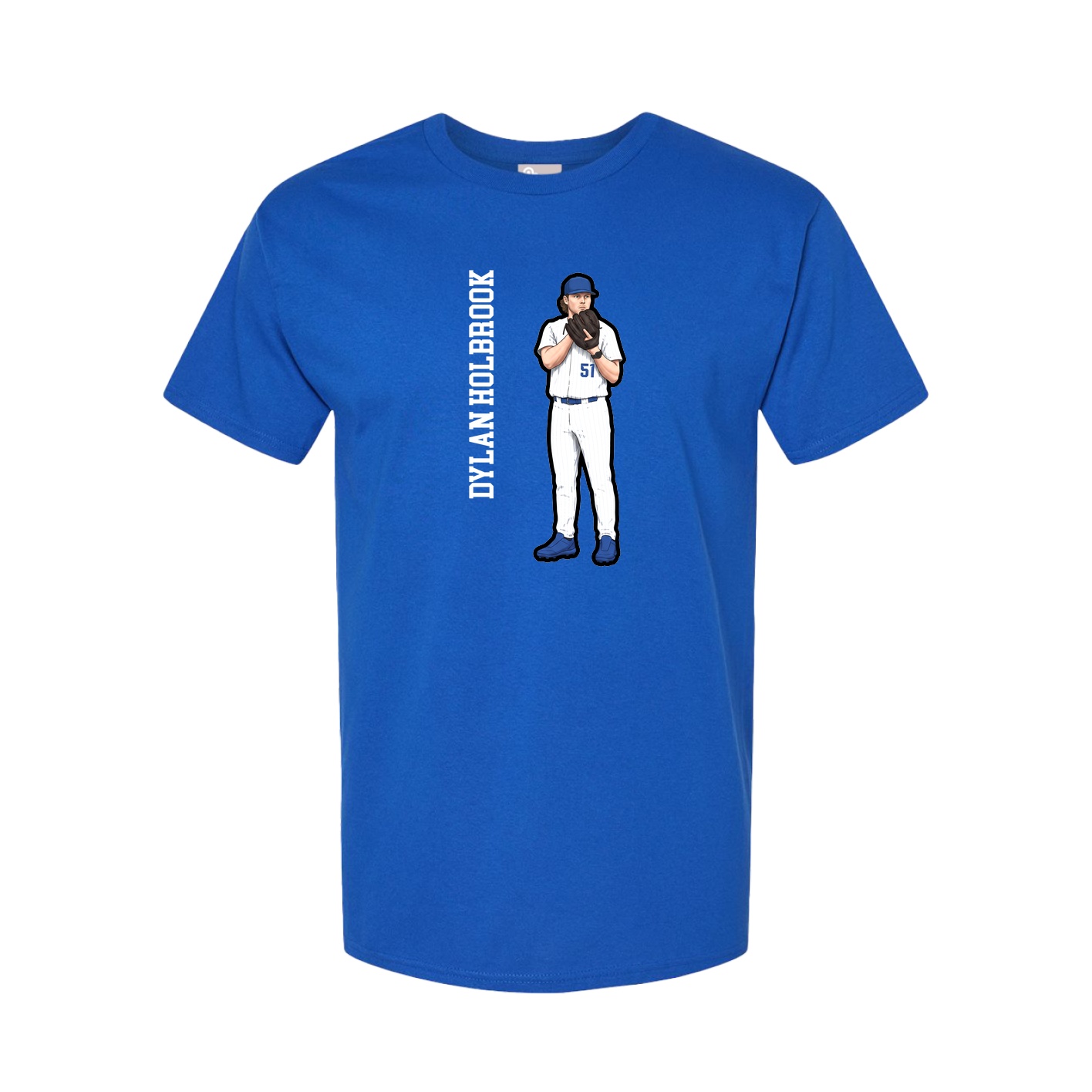 Tee — Name Vertical in Royal