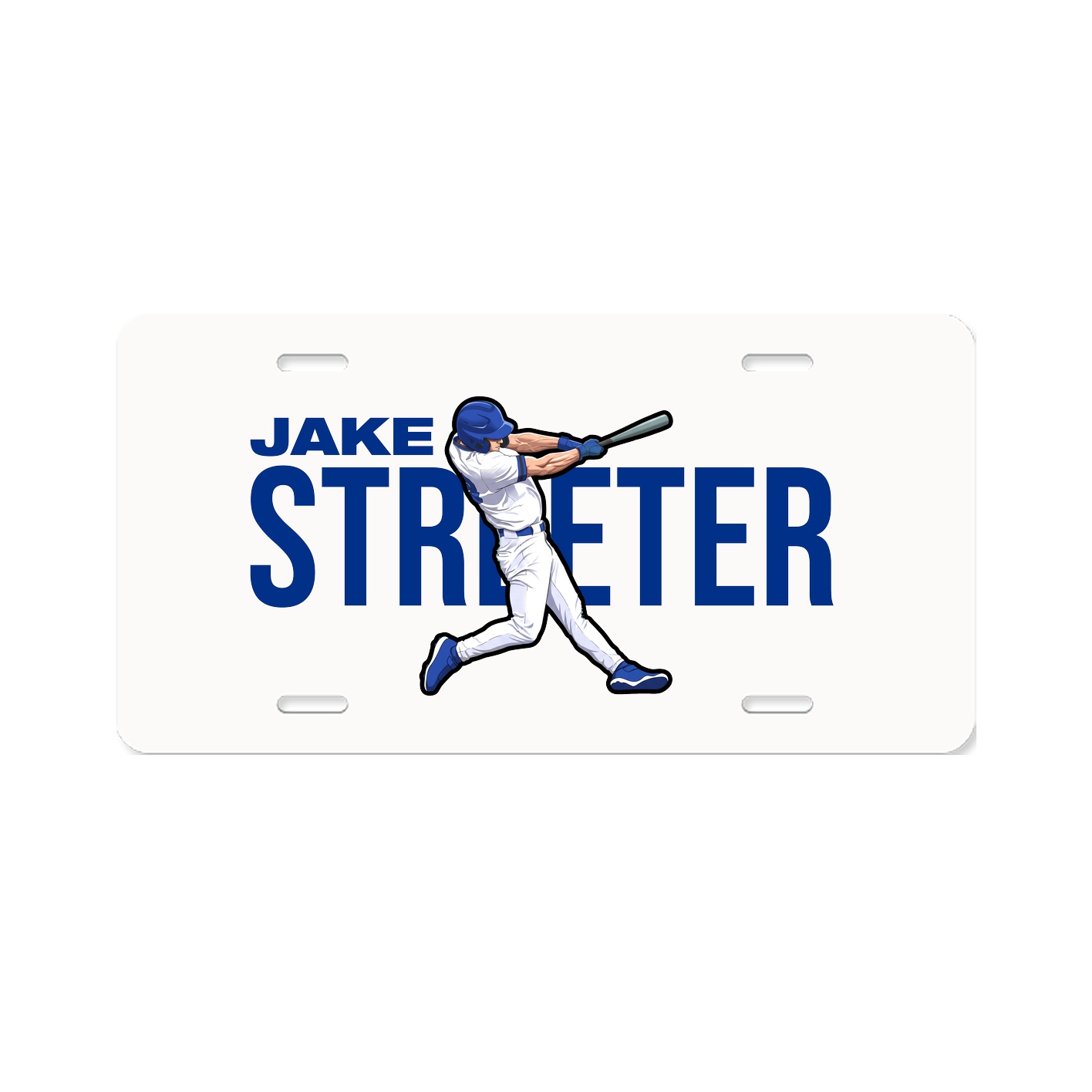 License Plate — Player Name in Classic