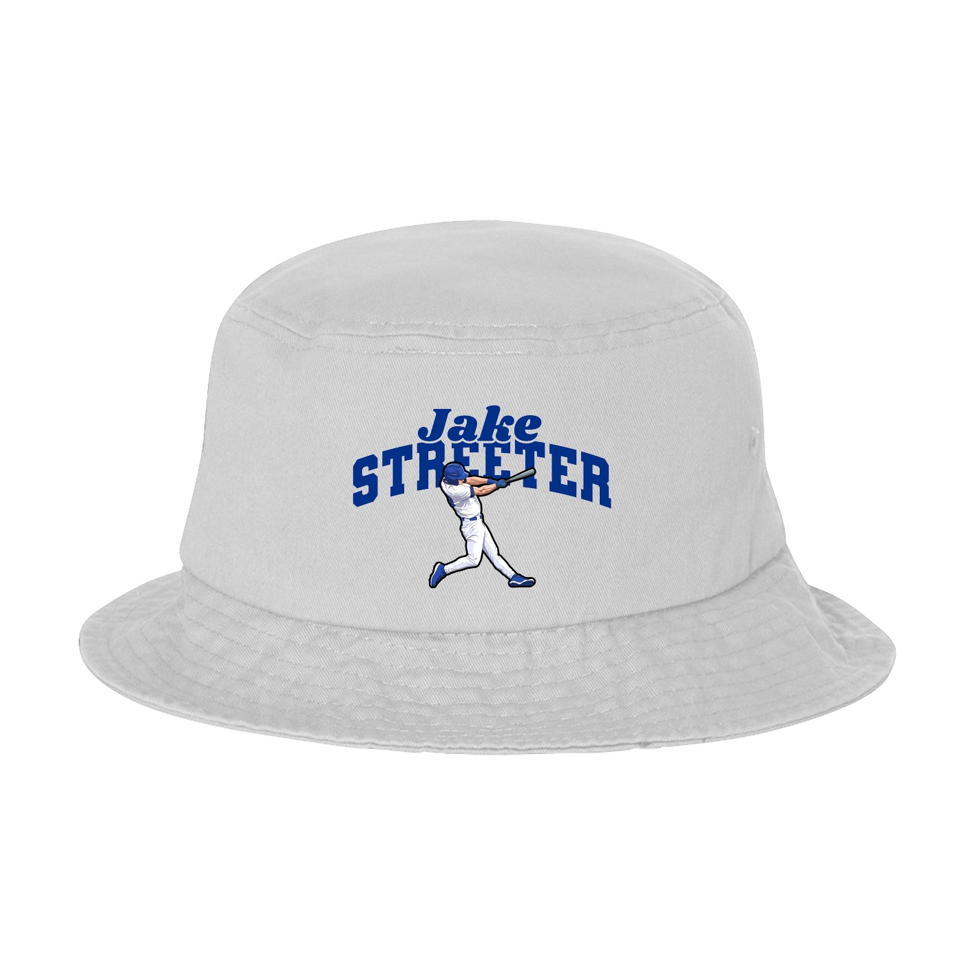 Bucket Cap — Signature Arch in White