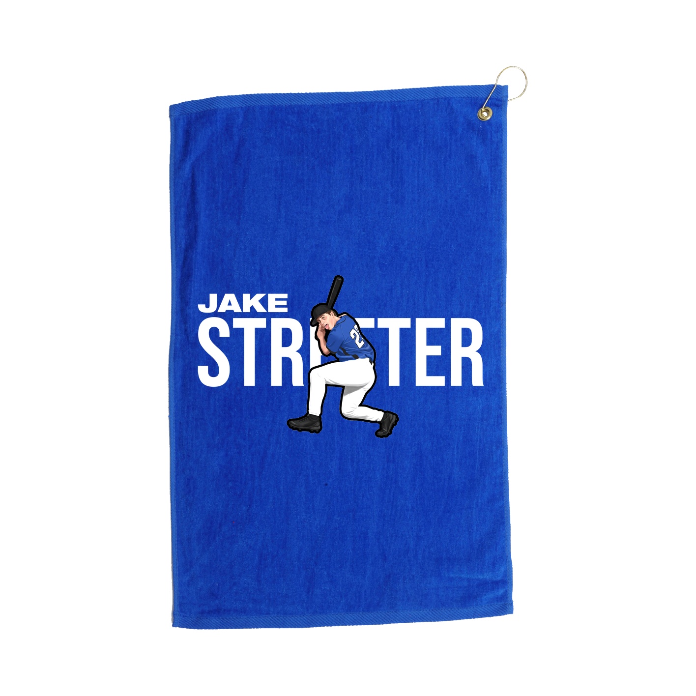 Golf Towel — Player Name in Royal