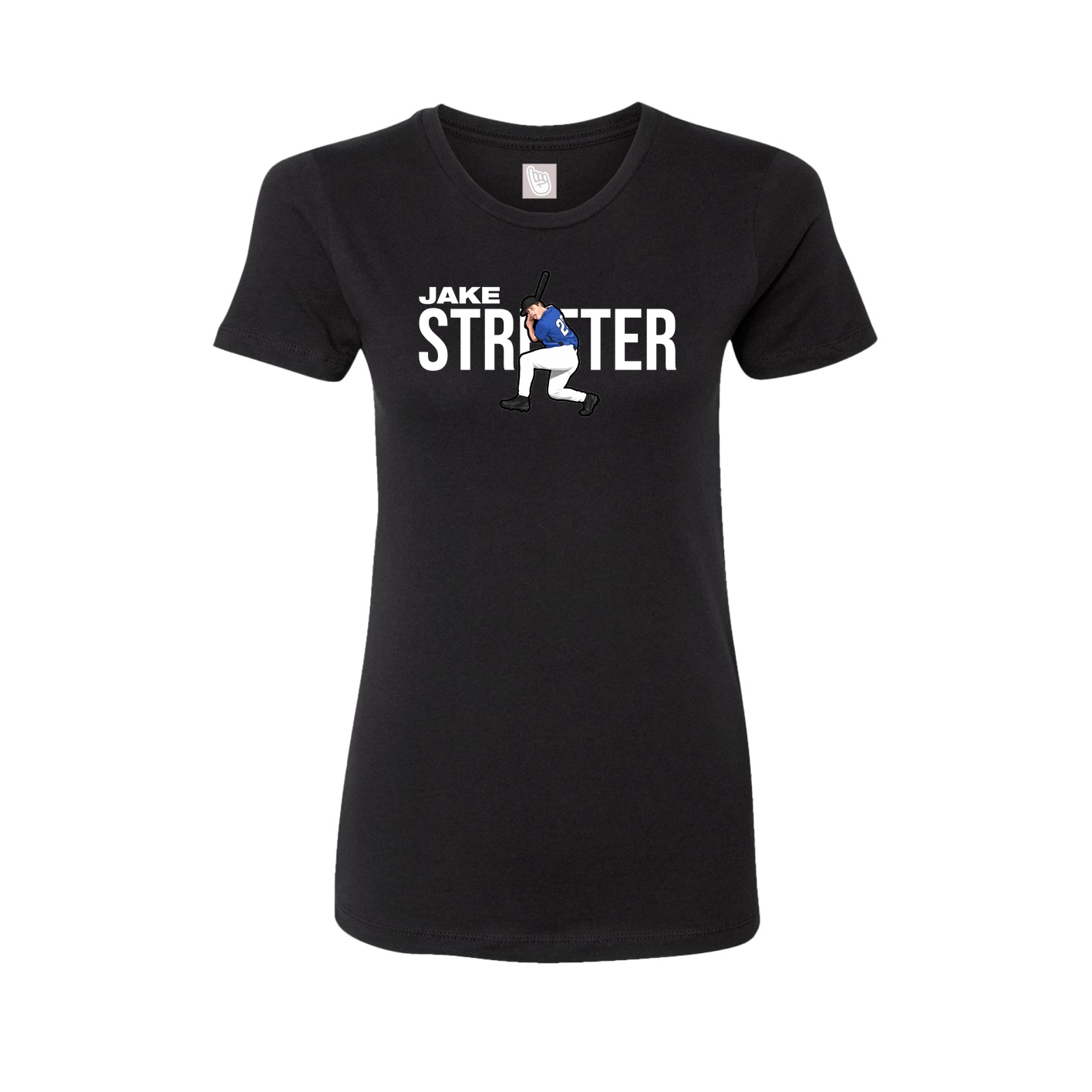 Fitted Women's Tee — Player Name in Black