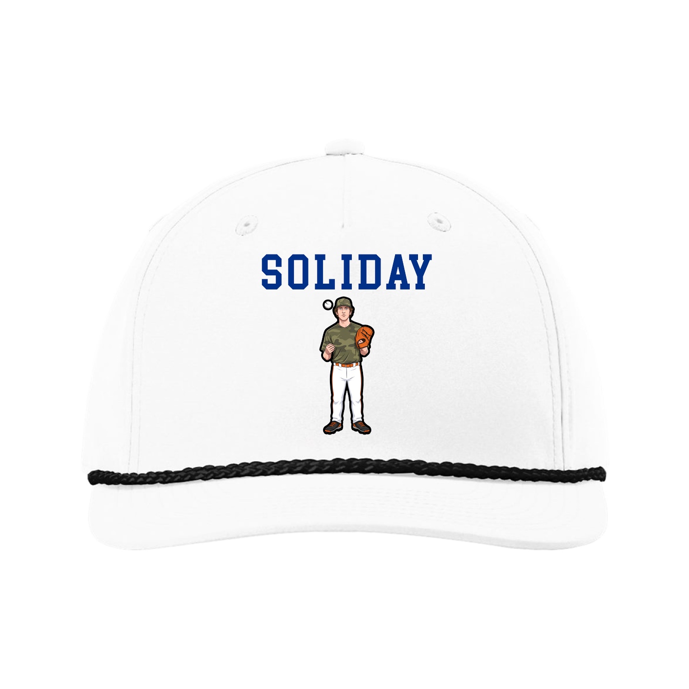 Five-Panel Classic Rope Cap — Shirsey in White