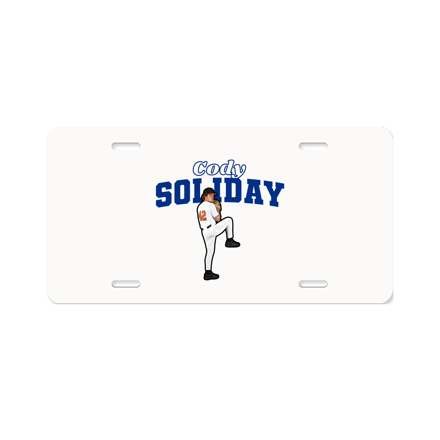 License Plate — Name Arch in Classic