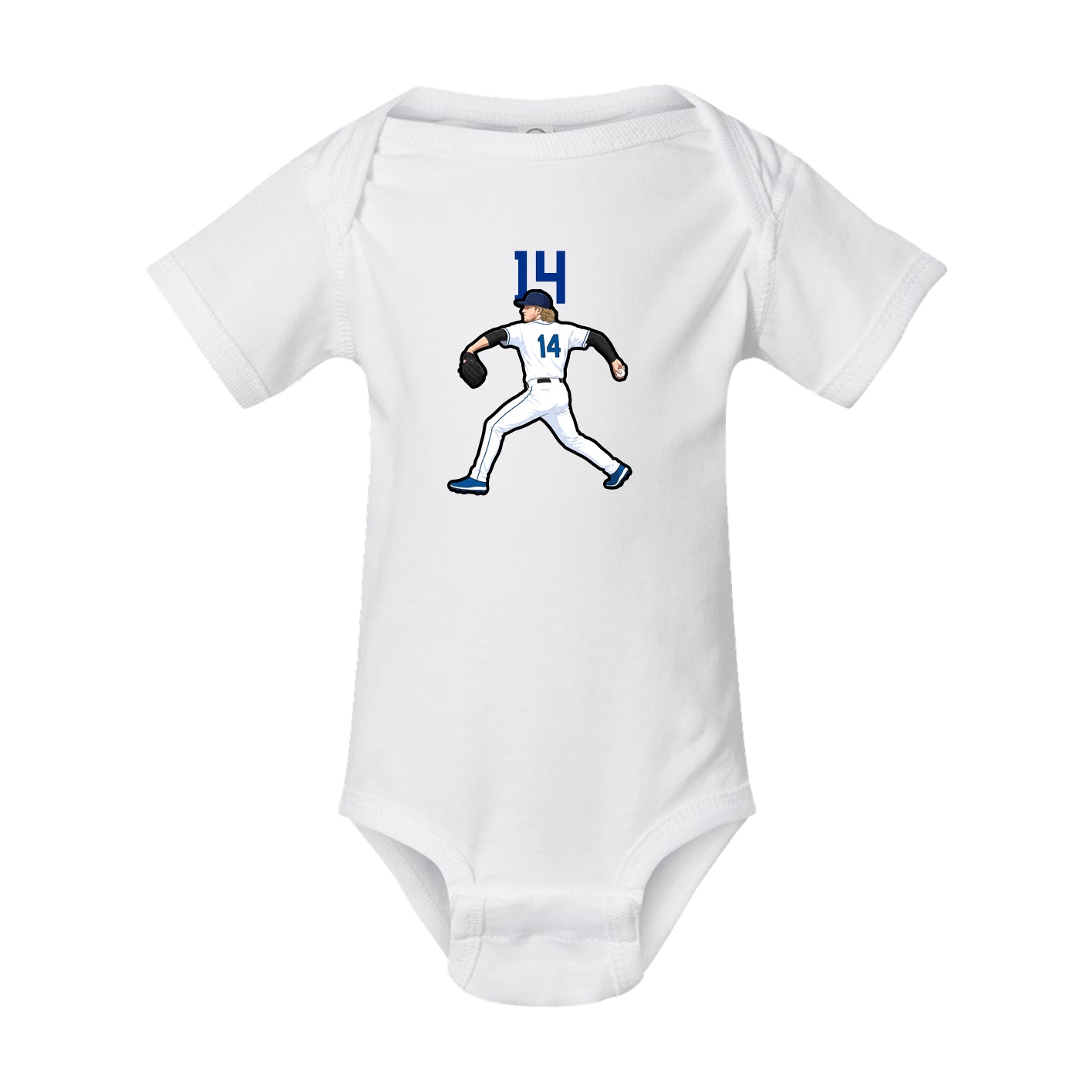 Baby Onesie — Number Top in White