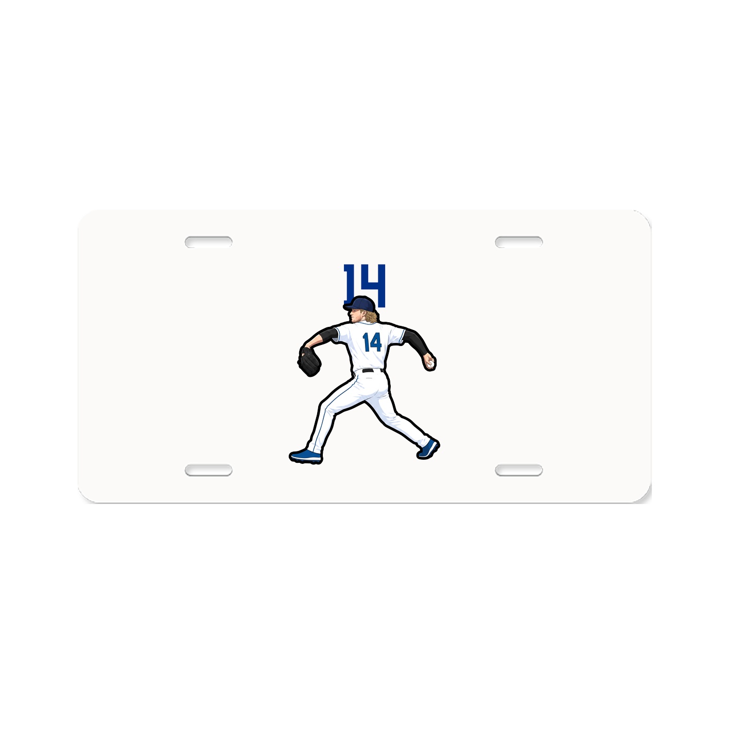 License Plate — Number Top in Classic