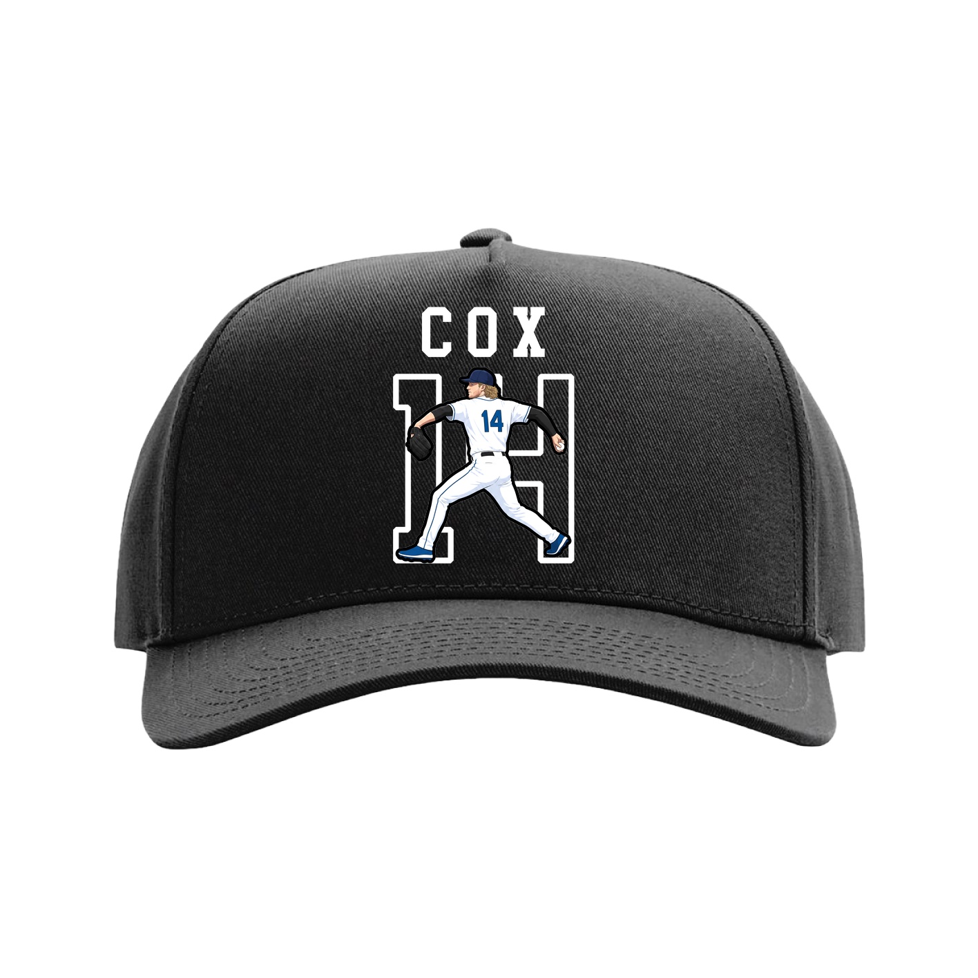 Full Fabric Five-Panel Champ Cap — Shirsey in Black