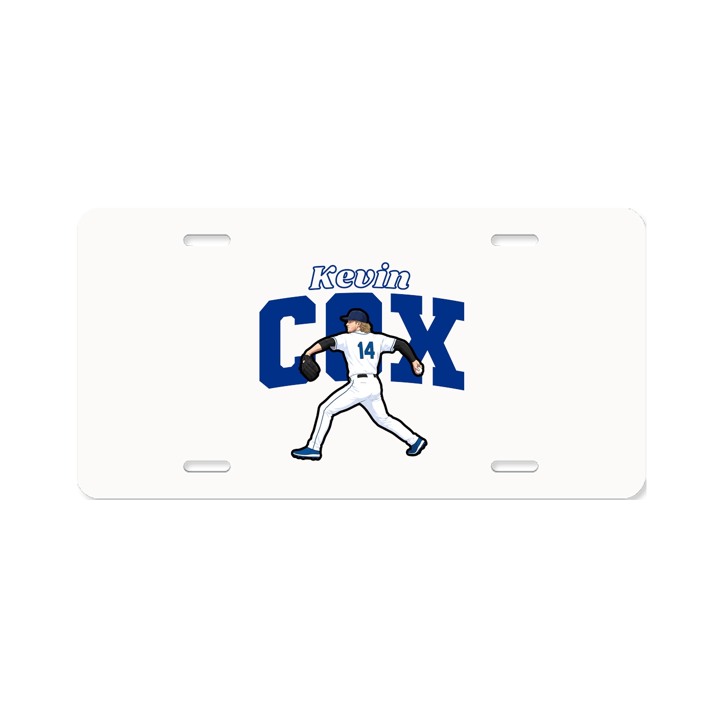 License Plate — Name Arch in Classic