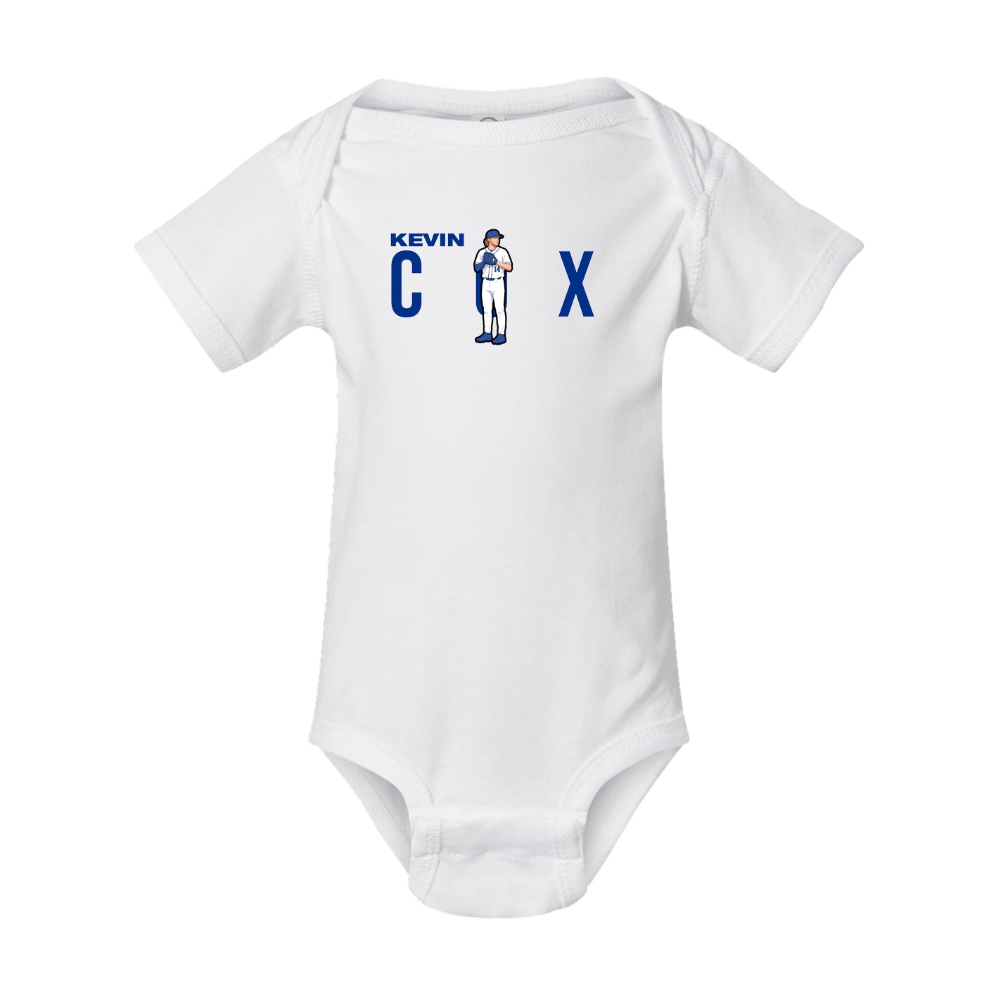 Baby Onesie — Player Name in White