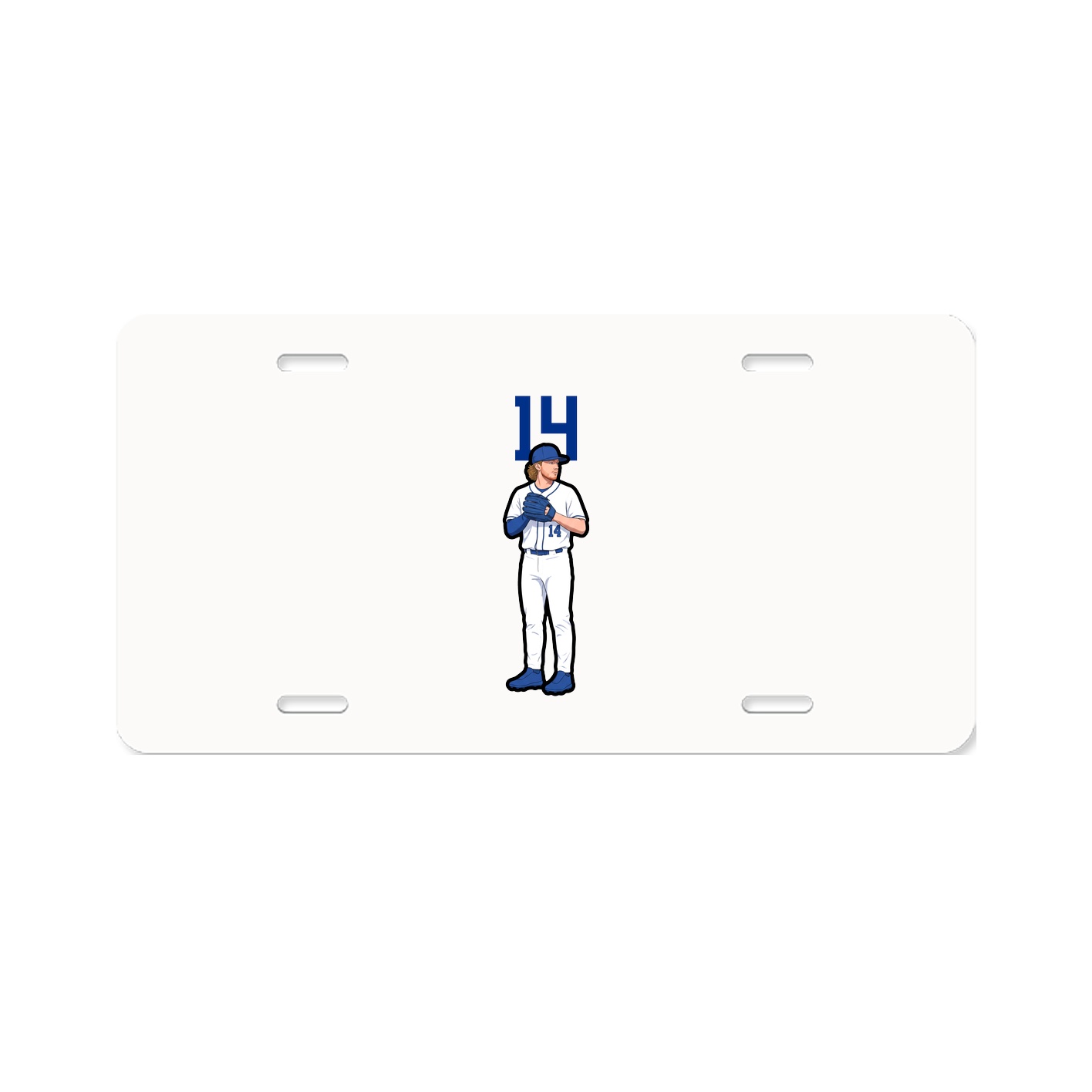 License Plate — Number Top in Classic