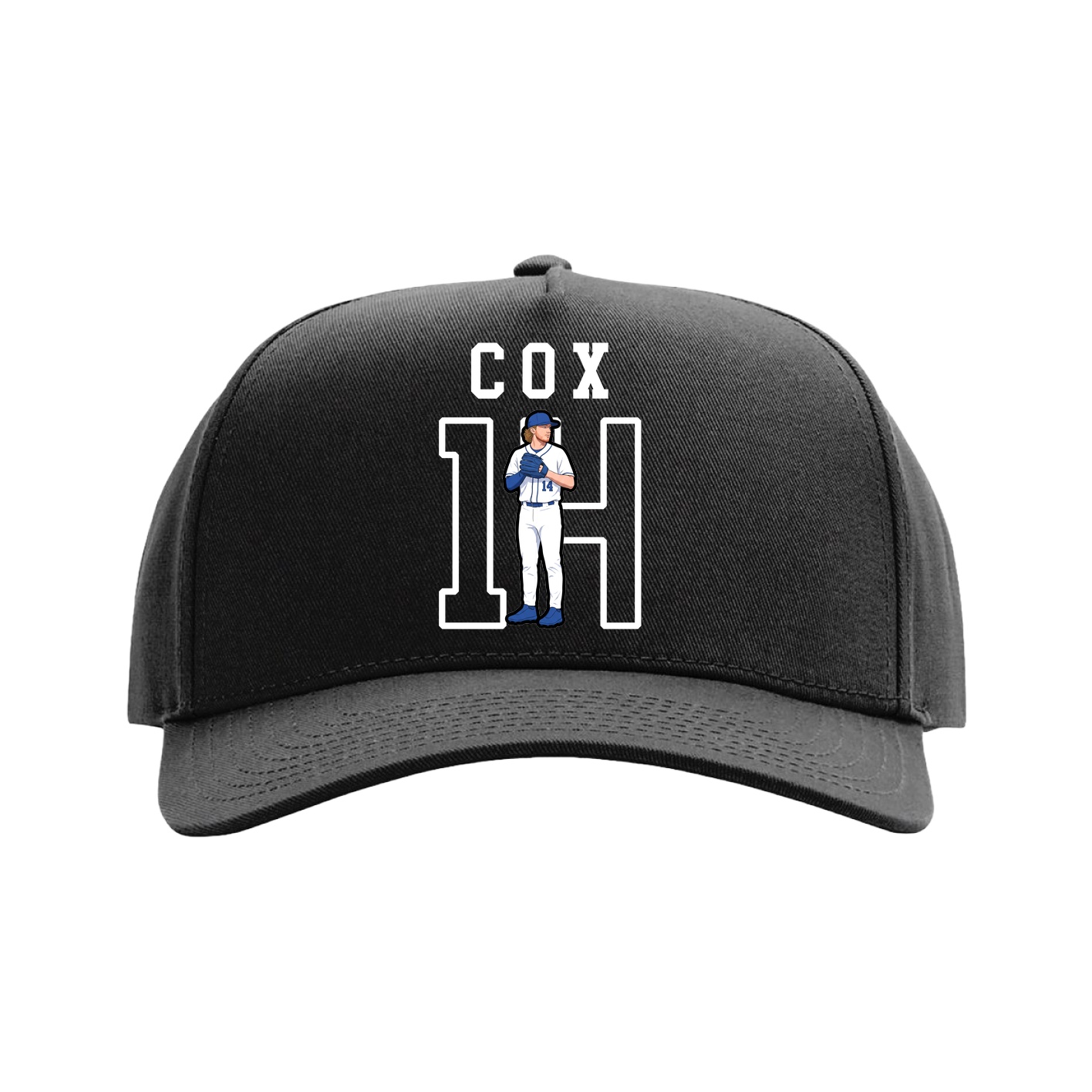Full Fabric Five-Panel Champ Cap — Shirsey in Black