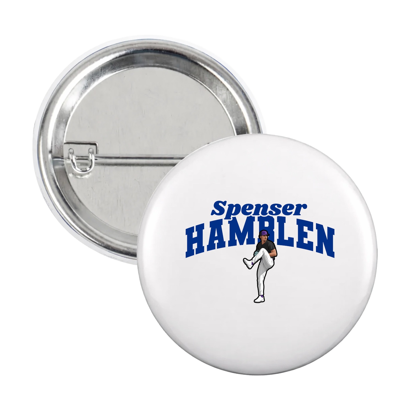 Game Day Button — Signature Arch in White
