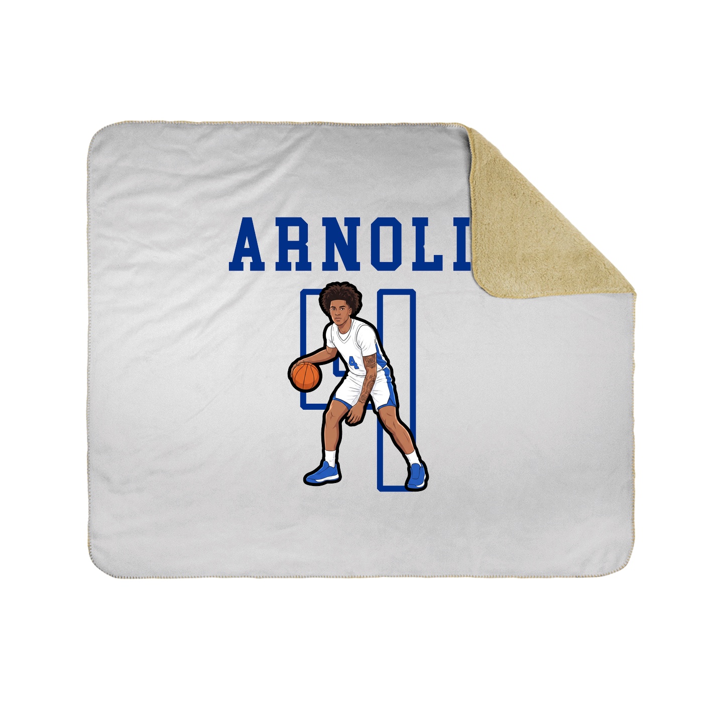 Throw Blanket — Shirsey in White