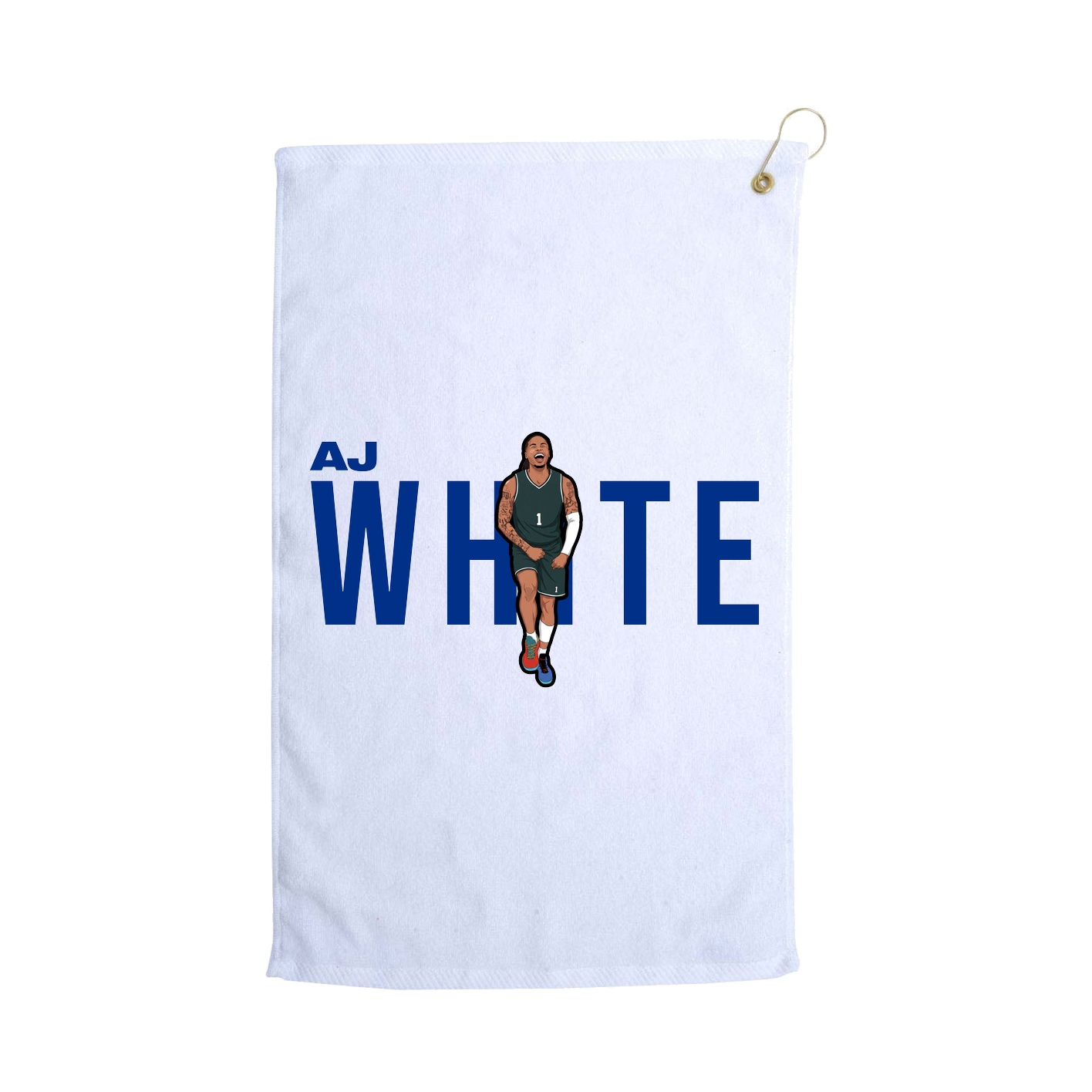 Golf Towel — Player Name in White