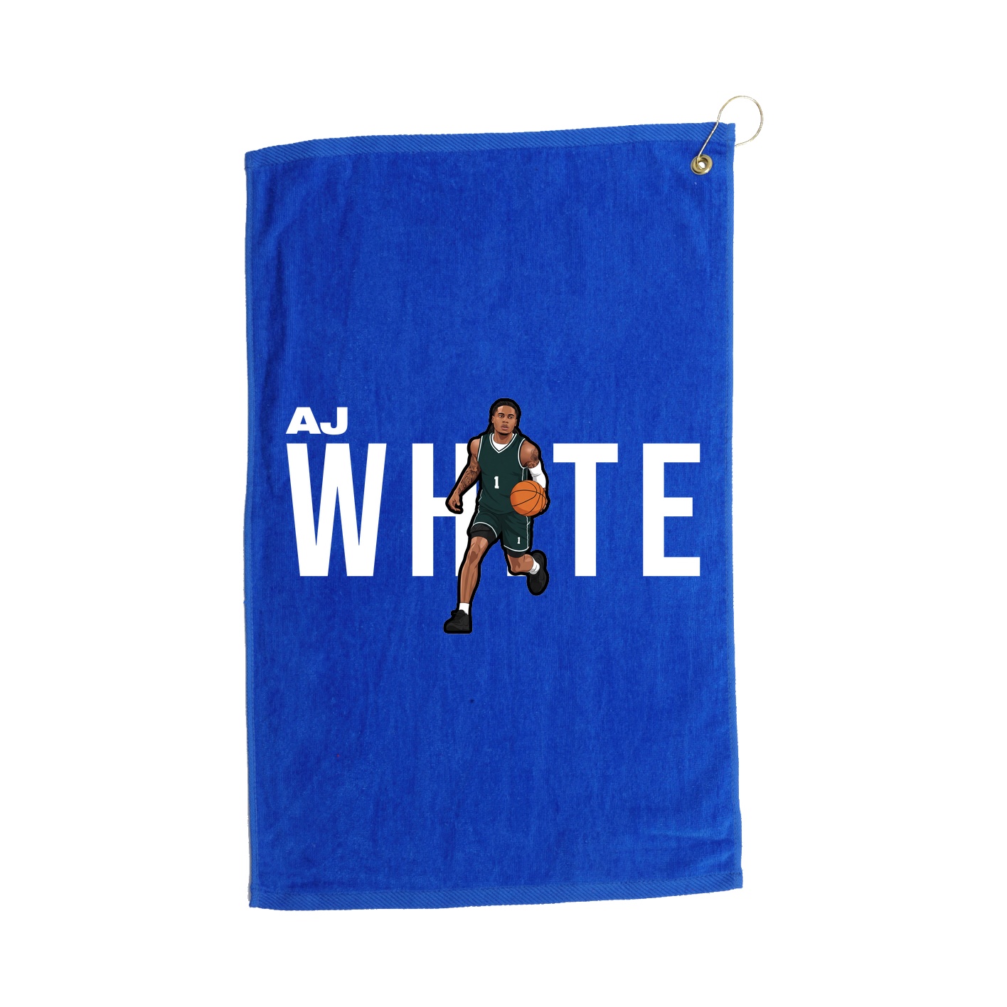 Golf Towel — Player Name in Royal