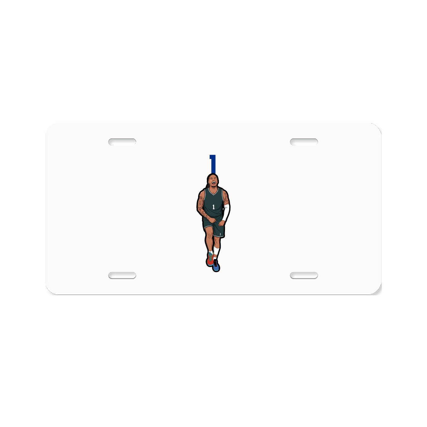 License Plate — Number Top in Classic