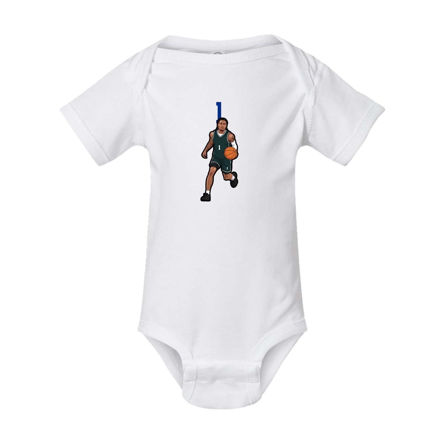 Baby Onesie — Number Top in White