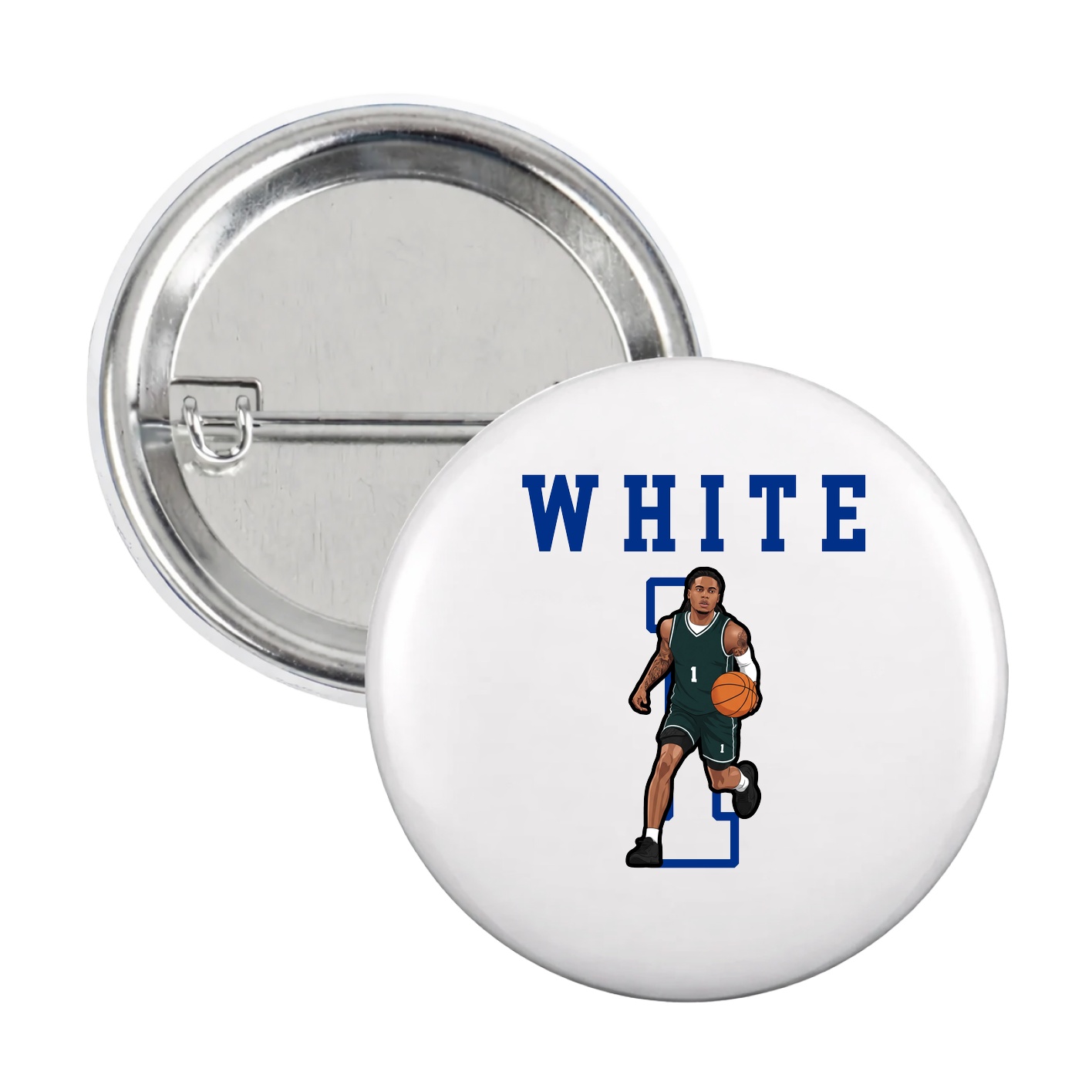 Game Day Button — Shirsey in White